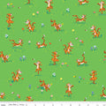 100 Aker Woods Tigger Bounce Green Cotton Fabric
