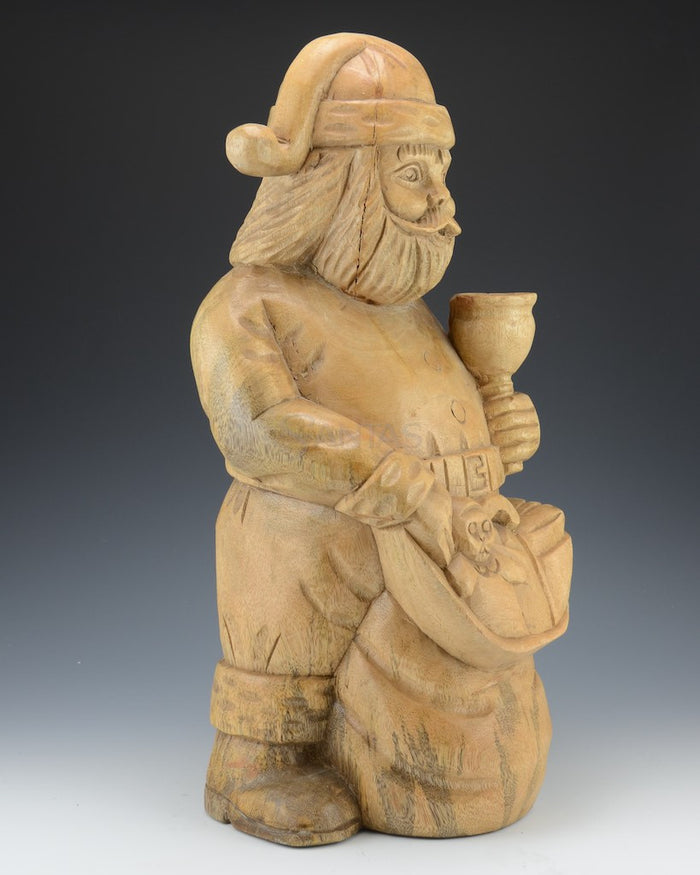 18 inch wooden Santa Claus Carving