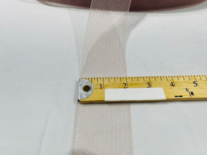 2 Inch Blush Crinoline Horsehair Braid Trim Bridal Fabric Wedding Decor (Choose The Quantity)