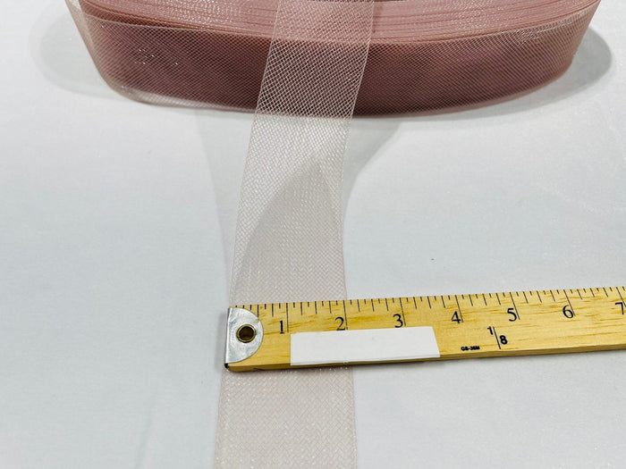 2 Inch Blush Crinoline Horsehair Braid Trim Bridal Fabric Wedding Decor (Choose The Quantity)