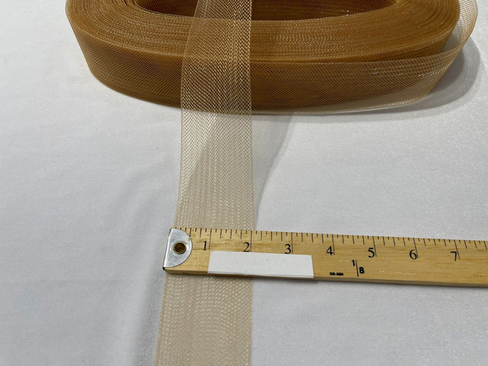 2 Inch Copper Crinoline Horsehair Braid Trim Bridal Fabric Wedding Decor (Choose The Quantity)
