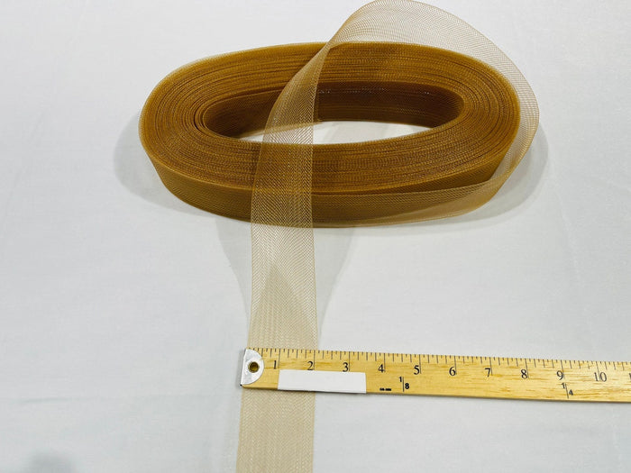 2 Inch Copper Crinoline Horsehair Braid Trim Bridal Fabric Wedding Decor (Choose The Quantity)