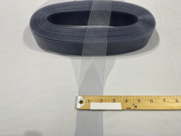 2 Inch Gray Crinoline Horsehair Braid Trim Bridal Fabric Wedding Decor (Choose The Quantity)