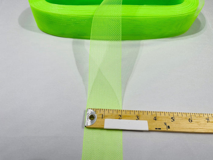 2 Inch Lime Green Crinoline Horsehair Braid Trim Bridal Fabric Wedding Decor (Choose The Quantity)