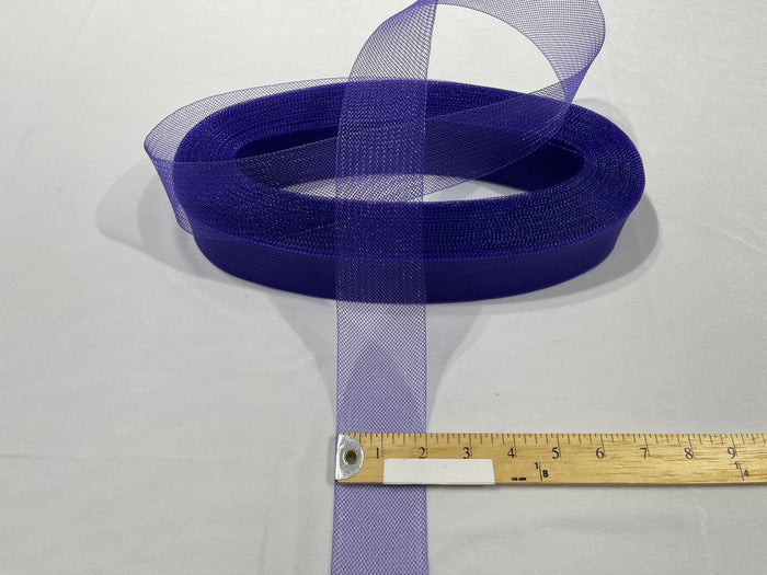 2 Inch Purple Crinoline Horsehair Braid Trim Bridal Fabric Wedding Decor (Choose The Quantity)