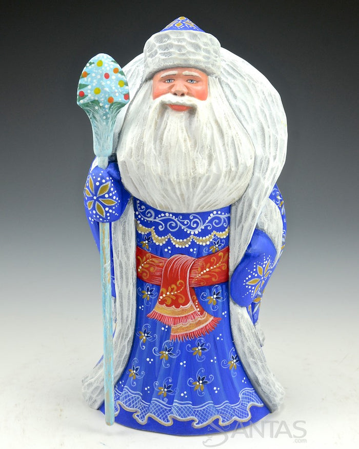 8 inch Blue Russian Santa