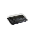 A-01HL Black Take Out Sushi Tray 6.5" x 4.5" (500/case)