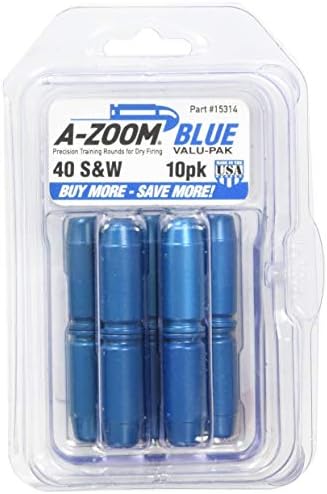 A-Zoom Action Proving Dummy Round 40 S&W Blue Pack of 10