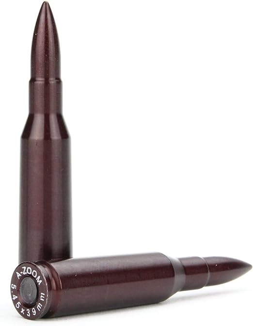A-Zoom Action Proving Dummy Round 5.45x39mm Russian Red Pack of 2