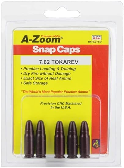 A-Zoom Action Proving Dummy Round 7.62x25mm Tokarev Brown Pack of 5