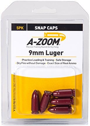 A-Zoom Action Proving Dummy Round 9mm Luger Red Pack of 5