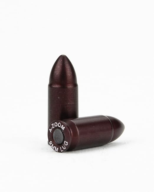 A-Zoom Action Proving Dummy Round 9mm Luger Red Pack of 5