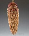 African American Wooden Santa Ornament by Susan Mattix 6 inch
