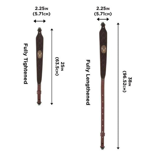 Allen Big Game Rifle Sling  Suede Leather Brown