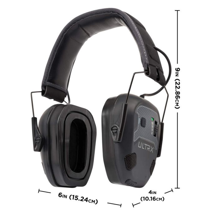 Allen Bionic Fuse Bluetooth Earmuff (NRR 22) Midnight Gray