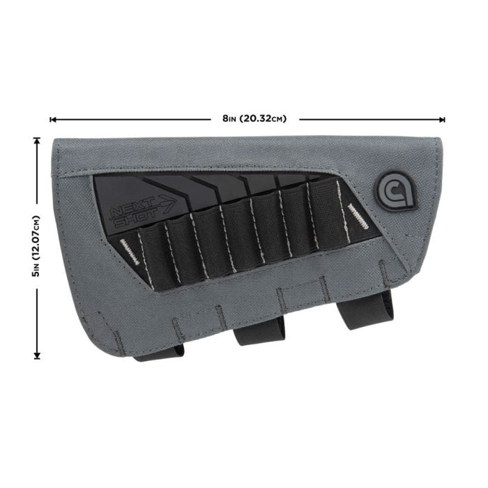 Allen Bridger Next Shot Premium Cartridge Carrier 223 Remington, 300 Winchester Magnum 7 Rounds Polyester Gray