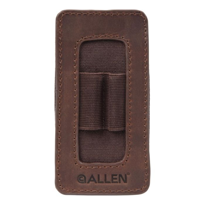 Allen Castle Rock Cartridge Carrier 223 Remington, 300 Winchester Magnum 2 Rounds Top Grain Leather Brown