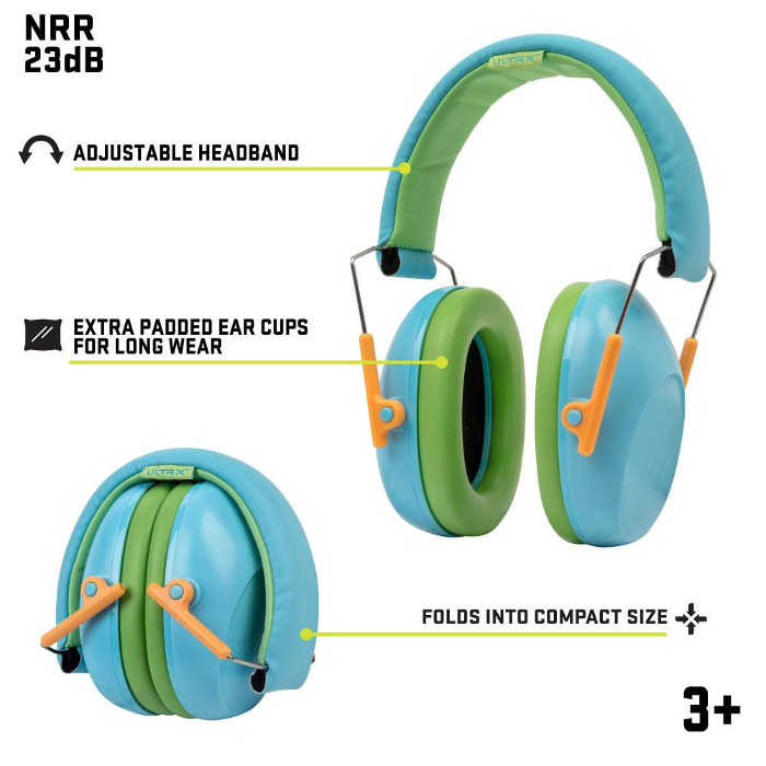 Allen Childrens Earmuff (NRR 23) Light Blue
