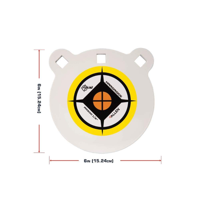 Allen EZ-Aim Hardrock Gong AR500 Steel Target 6"
