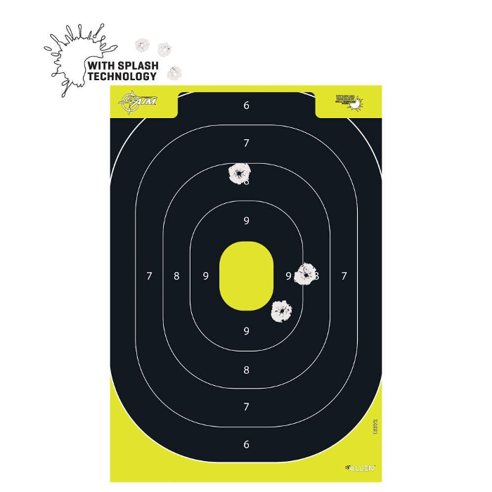Allen EZ-Aim Splash Reactive Adhesive Target 12"x18" Pad of 30