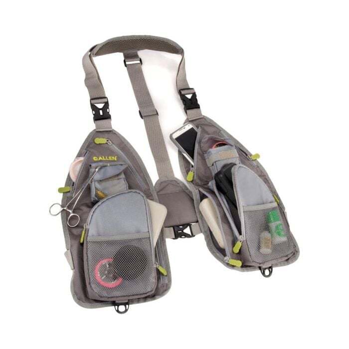 Allen Gallatin Ultra Light Fly Fishing Vest Gray