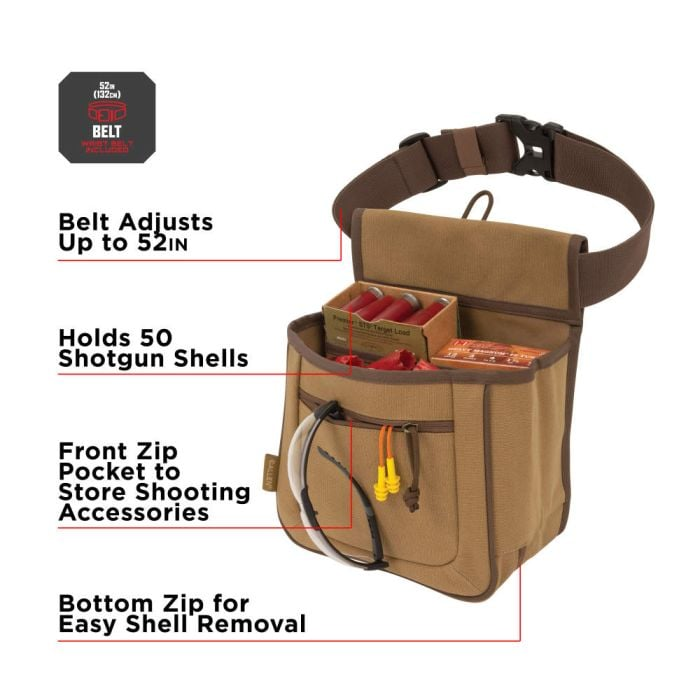 Allen Rival 2 Compartment Shell Bag Cotton Canvas Tan