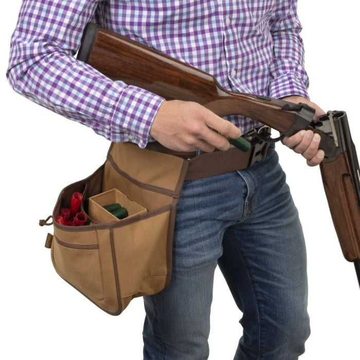 Allen Rival 2 Compartment Shell Bag Cotton Canvas Tan