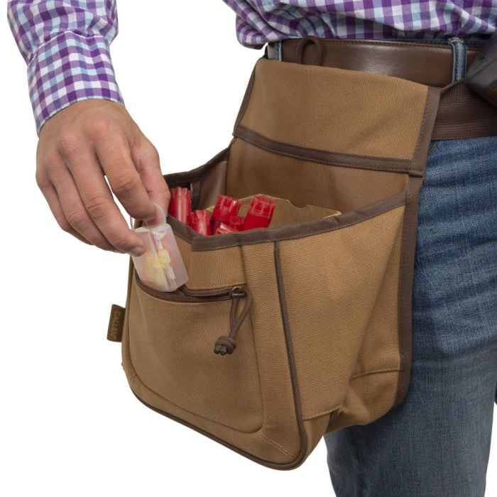 Allen Rival 2 Compartment Shell Bag Cotton Canvas Tan