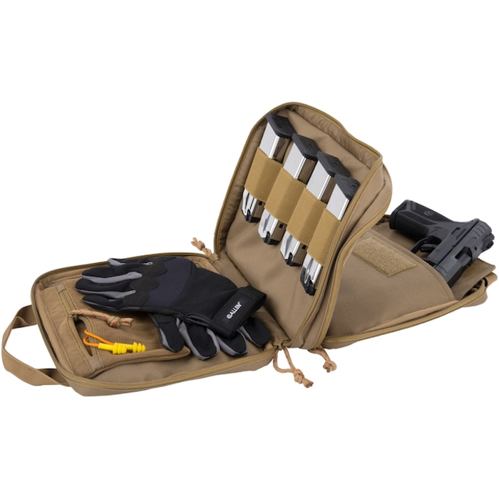 Allen Tac-Six Crew Tactical Lockable Pistol Case 600D Polyester Coyote