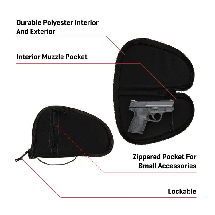 Allen Torrey Lockable Pistol Case Polyester Black