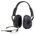 Allen Ultrx Shield  Unisex Shooting Glasses & Ear Muff Combo Black Frame Clear Lens