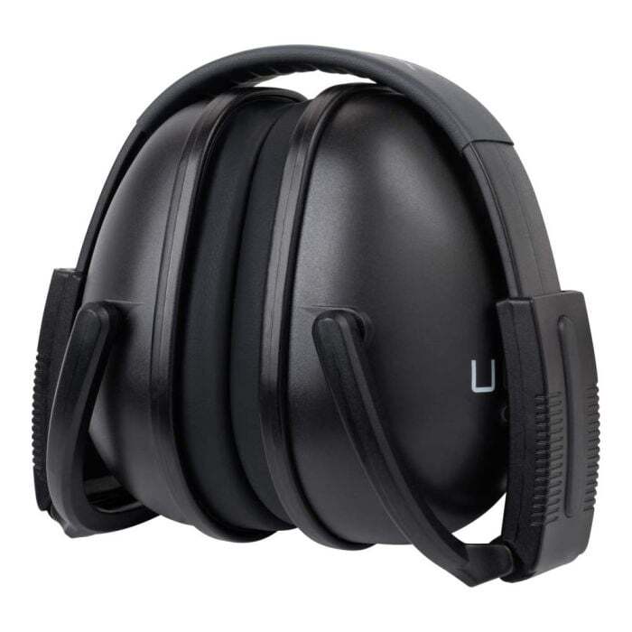 Allen Ultrx Shield  Unisex Shooting Glasses & Ear Muff Combo Black Frame Clear Lens