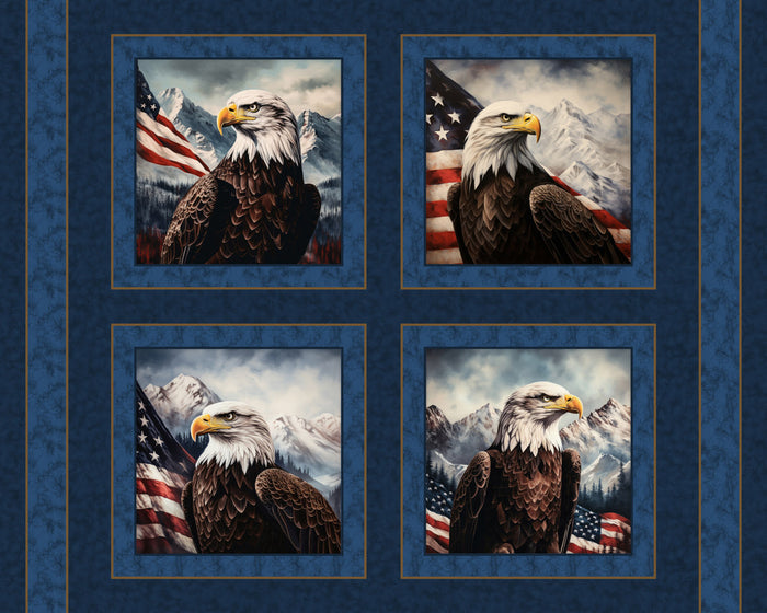 America's Protector Pillow Panel Cotton Fabric