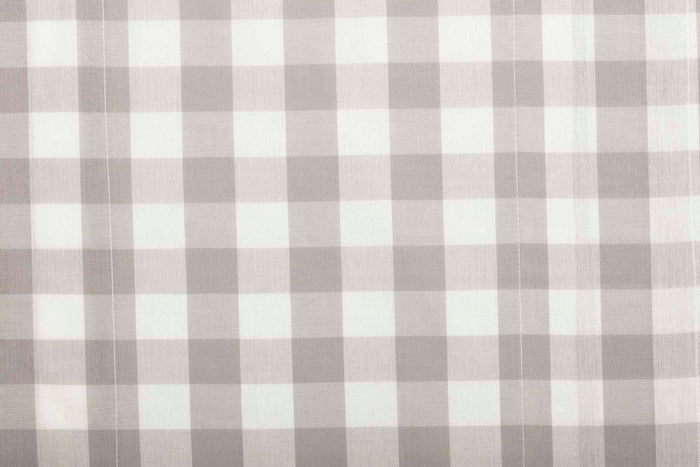 Annie Buffalo Grey Check Prairie Short Panel Set of 2 63x36x18