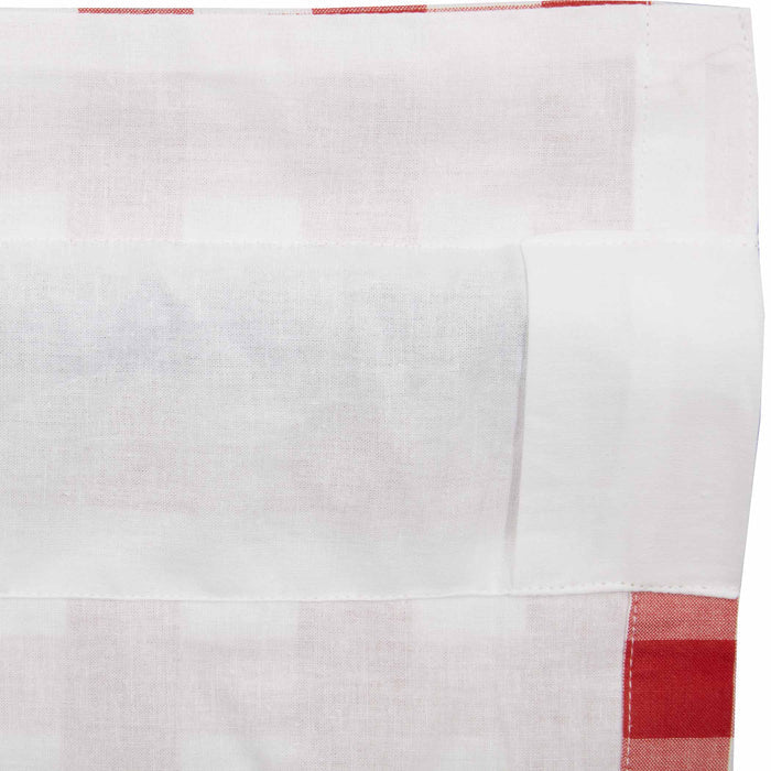 Annie Buffalo Red Check Ruffled Tier Set of 2 L36xW36