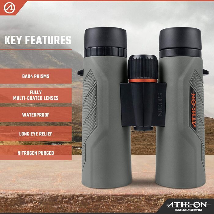 Athlon Optics Neos G2 HD Binoculars 10x42mm Green