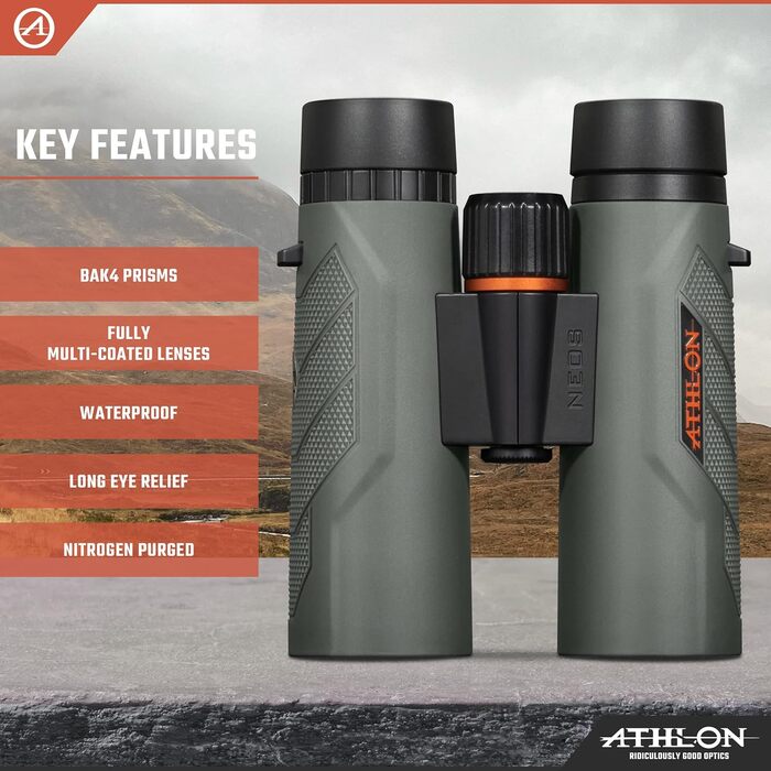 Athlon Optics Neos G2 HD Binoculars 8x42mm Green