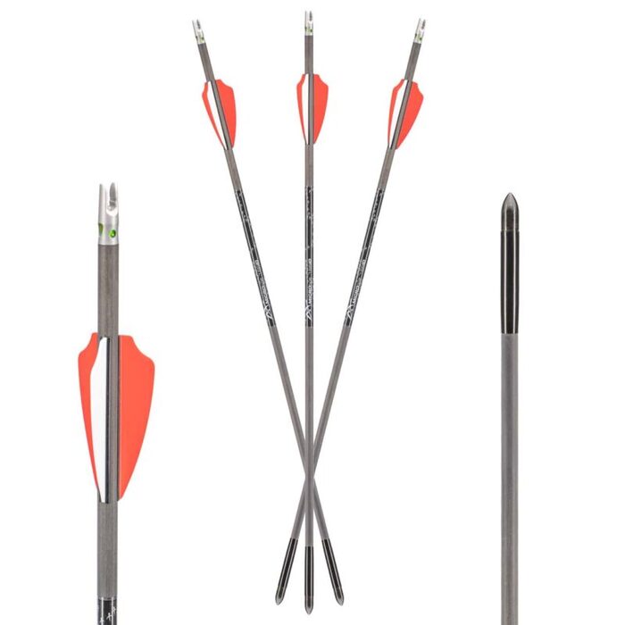 Axe .166 Micro Diameter Carbon Crossbow Bolt 19 Orange Pack of 3
