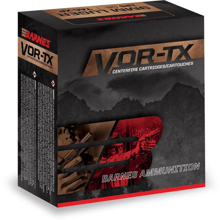 Barnes Ammunition 9mm Luger Barnes XPB Solid Hollow Point 115 Grain 20 Count