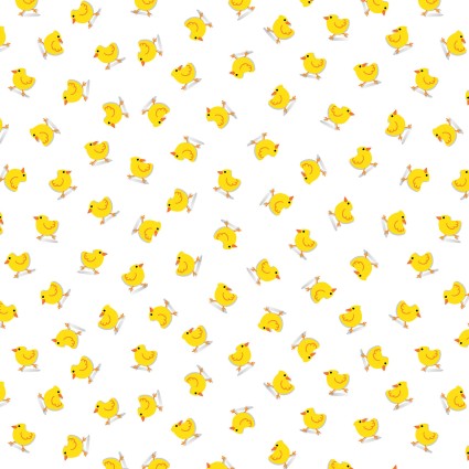 Barnyard Rules Here Chickies Cotton Fabric