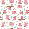 Barnyard Rules Hog Heaven Cotton Fabric
