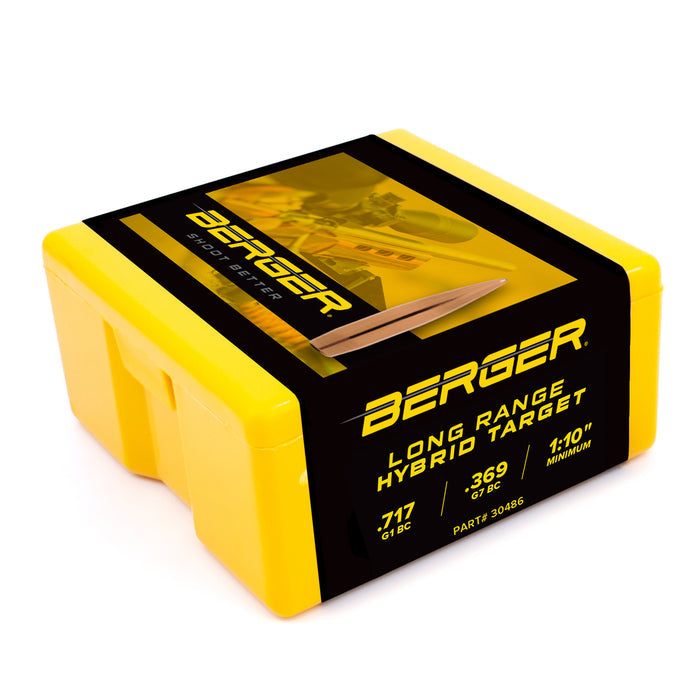 Berger .308 Diameter 220 Grain Open Tip Match Long Range Hybrid Target Bullets