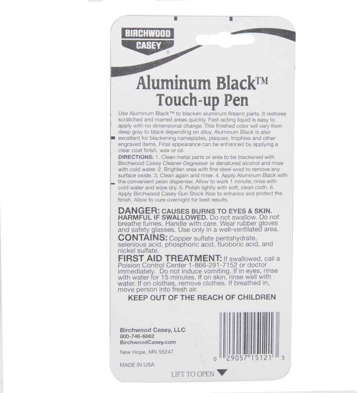 Birchwood Casey Aluminum Black Metal Finish Touch Up Pen