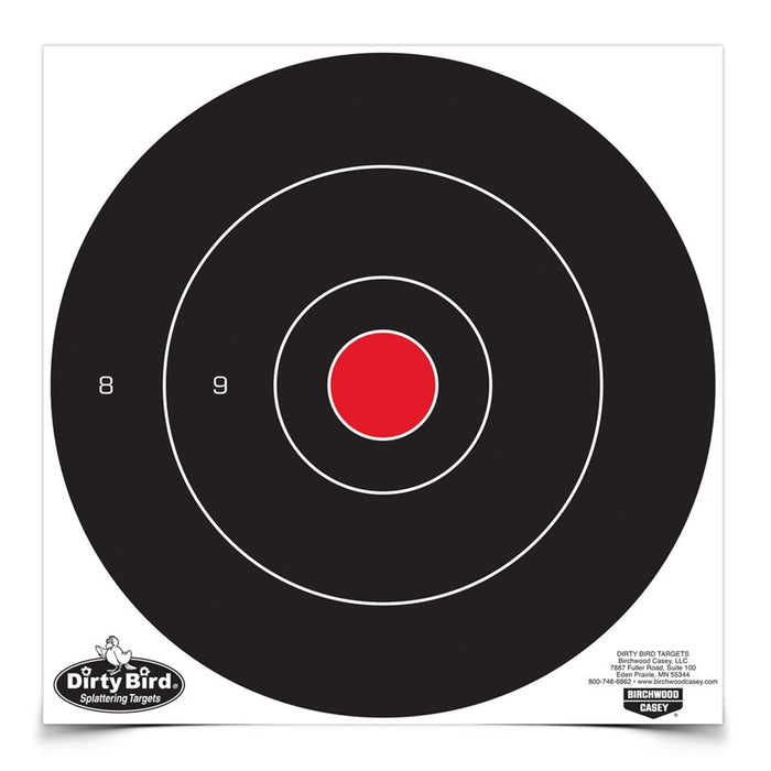 Birchwood Casey Dirty Bird Bullseye Target 12" Pack of 12