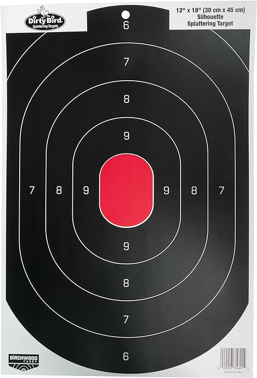 Birchwood Casey Dirty Bird Silhouette Target 12" x 18" Pack of 8