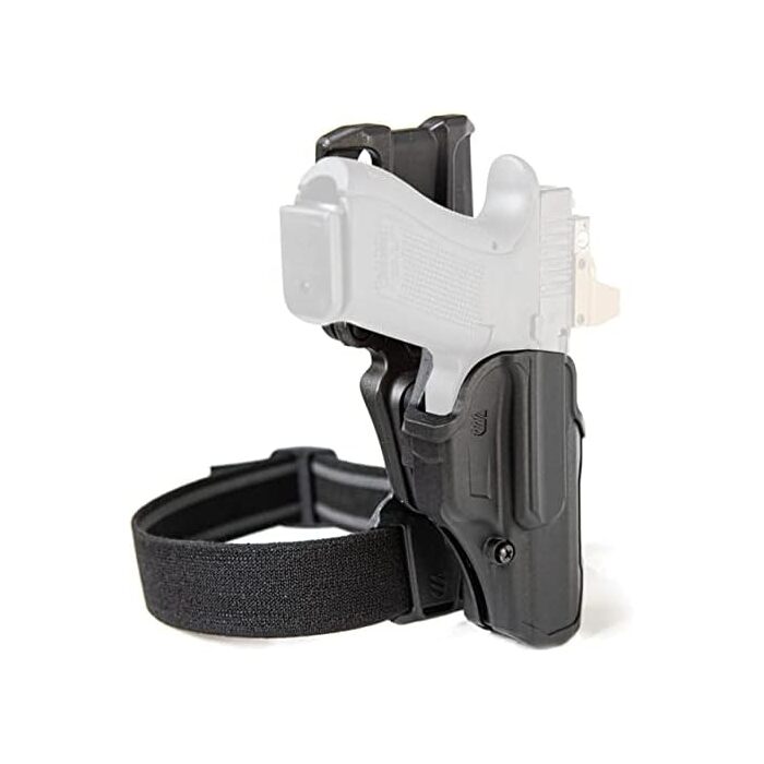 Blackhawk T-Series L2C Overt Holster Right Hand Glock 17, Glock 19 Polymer Black