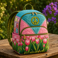 Boho Rygsæk — Tulipaner & Fred