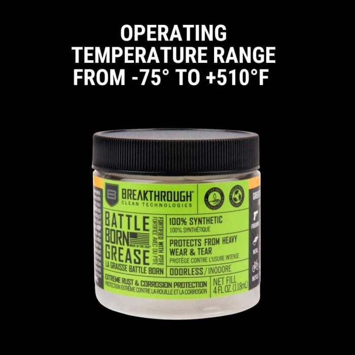 Breakthrough Clean Technologies Battle Born Grease with PTFE 4oz Jar