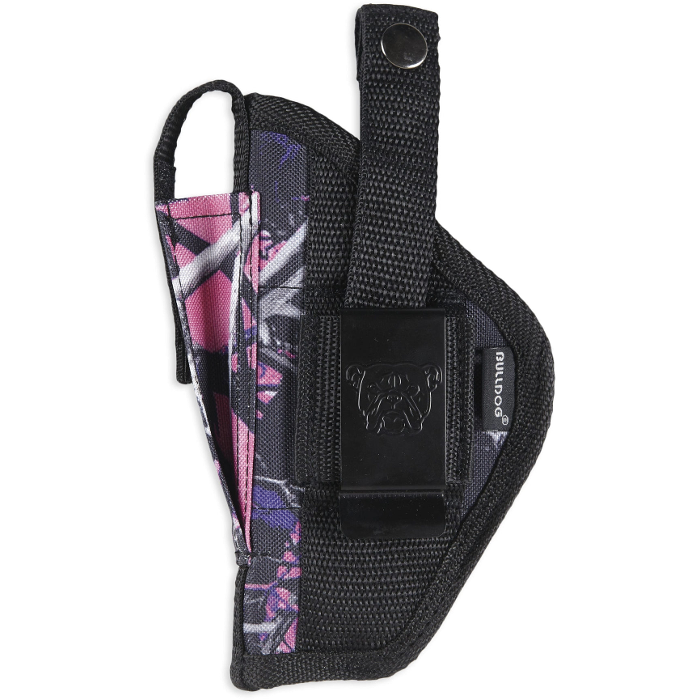 Bulldog Cases Belt Clip Holster Right Hand Most Revolvers 5-6 1/2" Nylon Black Large