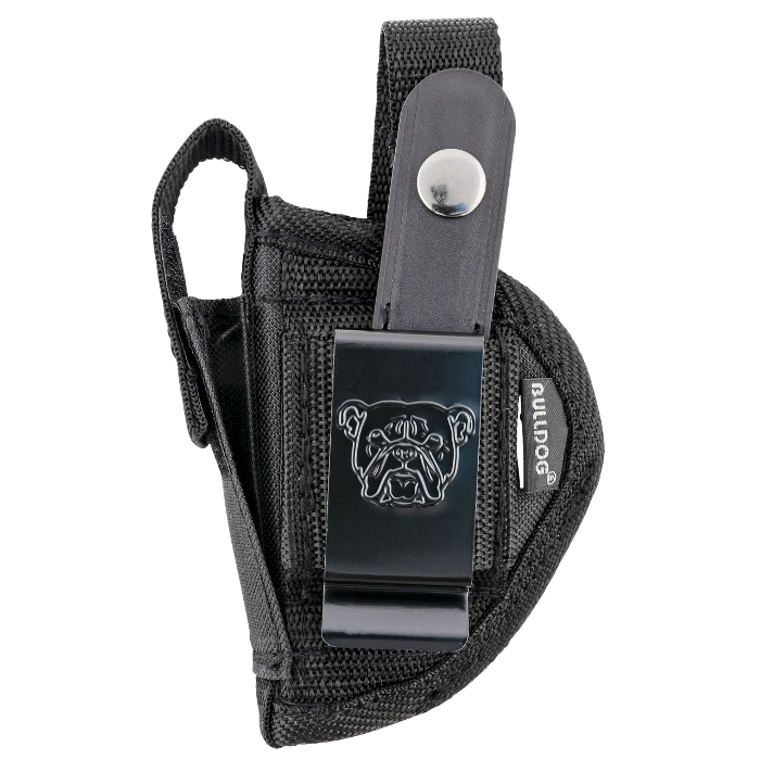 Bulldog Cases Belt Clip Holster Right Hand Most Revolvers with 2" - 2.50" Barrel Nylon Black